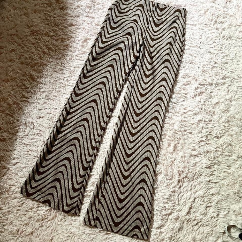 Urban Outfitters Bryn Pull On Flare Pants Retro Groovy‎ Eclectic Women S Teacher